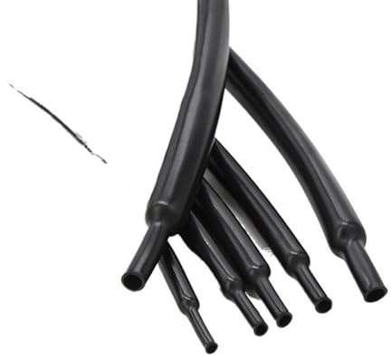 Gaine de câble élastique souple et brillante 2:1 - 2 m 1 mm ~ 16 mm - 2:1 - gaine élastique pour câble audio professionnel (taille 3 mm)
