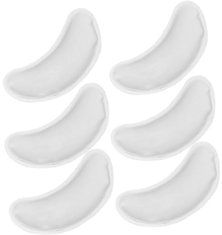HAPINARY Wiederverwendbare Augengelpads für Zuhause und Arbeit 6 Stück aus Pvc Gel mit Kühlender und Wärmeaktivierbarer Funktion gegen Geschwollene Augen und Augenringe