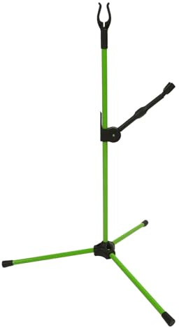Baxnore Bogenschießen Recurve-Bogen-Ständer, Halter, verstellbares Glasfaser-Bogenregal für Recurve-Bögen, Compound-Bögen, Langbogen, für den Innen- und Außenbereich, leicht, tragb (Grün)