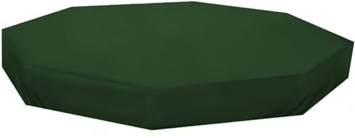 Jorzer Cubierta para Caja de Arena, Impermeable, Hexagonal, 84, 3x78, 4x9, 1, Tela Oxford, protección UV, Cubierta para Caja de Arena a Prueba de Polvo para jardín al Aire Libre, Verde..