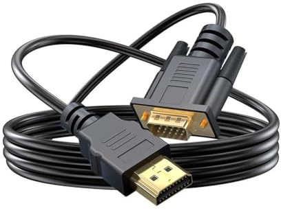 FUBESK Câble adaptateur mâle vers VGA D-Sub mâle pour PC, TV, écran d'ordinateur, 05 m, 1 m, 15 m, 18 m, 5 m, noir