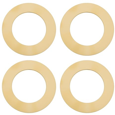 LT Easiyl 4 Arandelas de Latón de 44 Mm de Diámetro Exterior 28 Mm de Diámetro Interior Y 1 Mm de Grosor para Portalámparas Estándar BC