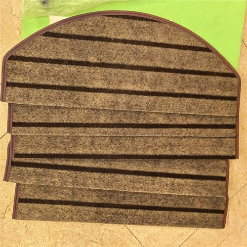 Genérico Stair treads Alfombra para Escaleras Antideslizante, Peldaños De Escalera con Arco Despegable Y Adhesivo, Punta Redondeada para De Baldosas/mármol(16 pcs,L W 22cm x 60cm)