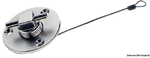 Osculati Ablaufstopfen Ø 50 mm, Silber, Kunststoff