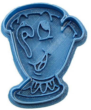 Cuticuter Chip Bella Y Biest Keksausstecher, Blau, 8 x 7 x 1,5 cm