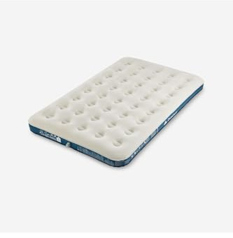Decathlon Quechua Matelas Gonflable de Camping - 190 cm x 120 cm x 16 cm - pour 2 Personnes, 8561149, Vert Ou Bleu