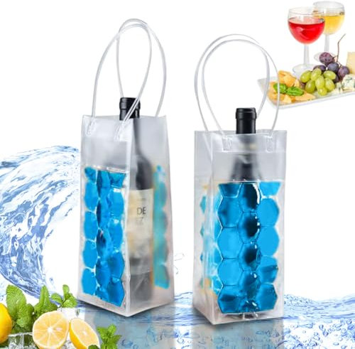 Lot de 2 manchons refroidisseurs de vin avec protection pour rafraîchir instantanément votre boisson et garder au frais