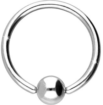 PIERCINGLINE Titan Klemmkugelring BCR Piercing für Lippe Ohr Tragus Helix | Farb & Größenauswahl