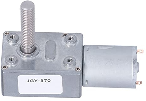 JGY-370 Industrieantrieb Schneckengetriebemotor M8 Gewindewelle Langsamer Motor Selbsthemmender Motor(DC12V 6RPM)