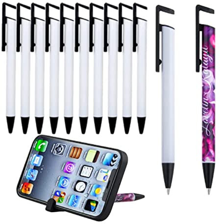 Packung mit 10 Sublimation Stift Leerzeichen mit Schrumpf Folien Beschichtetem Rohr KöRper für Sublimation Druck Kugelschreiber Stift