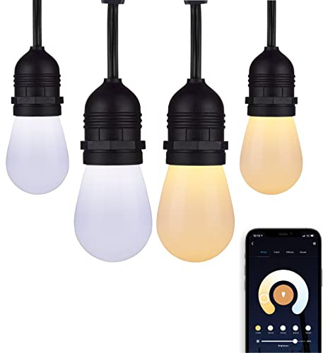 Starfish S11292 WiFi Smart LED Indoor/Outdoor String Lights, Tunable White, 24 Feet