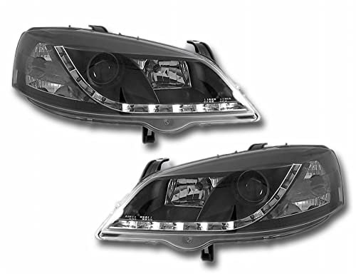 Tuning-Tec Led Scheinwerfer Set für Opel Astra G 1997-2004 in schwarz