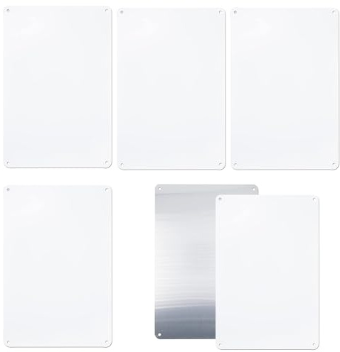 5 pezzi Sublimazione Bordo con 4 Fori 300x200x0,65 mm Pannello Sublimazione Bordo per Fai da Te Metallo Alluminio Segno per Produzione di Cartelloni Pubblicitari