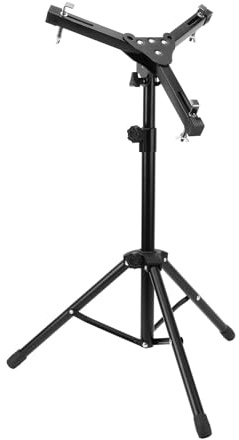 Snare-Drum-Ständer, Klappbarer, Verstellbarer Snare-Ständer aus Aluminiumlegierung, Passend für 11-Zoll-, 12-Zoll-Dummy-Drum, Doppelstrebige Stativ-Konzert-Snare-Ständer mit 3