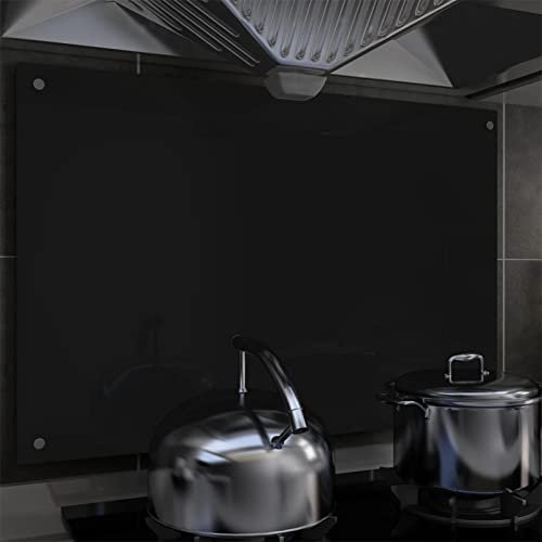 Rantry Küchenrückwand Schwarz 90x60 cm Hartglas Model249489