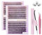 catlinez Pestañas Postizas Cluster Lashes Kit, Kit Pestañas Pelo a Pelo DIY com 280 PCS pestañas postizas 30D+40D, Extensiones de Pestañas with Lash Bond, 9-16mm Mixed Eyelashes DIY