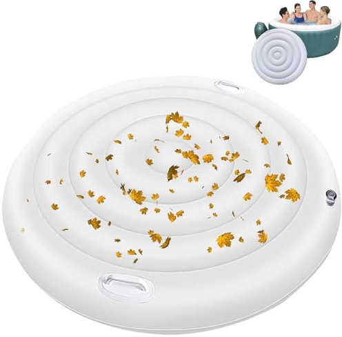 Generisch Aufblasbare Poolabdeckung, Isolierte Poolabdeckung Aufblasbar mit Griffen, Winddichter und Regenfester Runder Aufblasbare Poolabdeckung, Für Das Spa-Center(57in)
