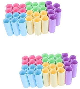 HONMEET 40pezzi Tubo di Carta Kraft per Arte e Imballaggio Riutilizzabili per Disegni e Poster Materiale Riciclabile
