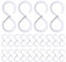 Duronge 24 Piezas Ganchos En Forma de S, Ganchos para Colgar, Gancho, Ganchos Cocina, Adecuado para Cocina, Baño, Armario, Oficina, Jardín, Blanco