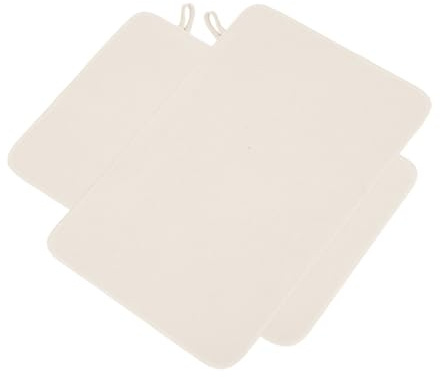 Filz Saunasitzkissen 2 Stück Beige Wasserabsorbierend für Bad und Spa | Leicht, Luftzirkulierend und Formstabil, Praktische Sitzunterlage für Dampfsauna, Badewanne und Spa Raum