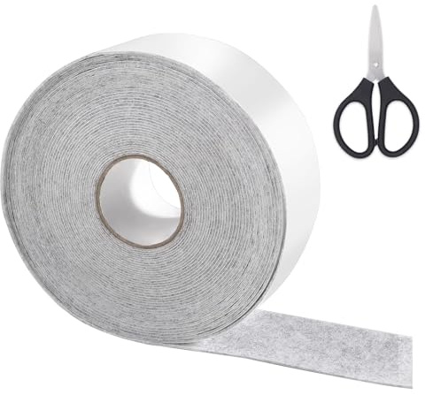 Filzband Selbstklebend - 10m x 5cm Filz Selbstklebend Möbelgleite, a Klebefilz Filzklebeband Filzgleiter Rolle für Stühle, Möbel, Bodenschutz, Schneiden Sie Jede Form (Grau)