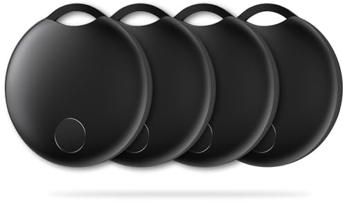 Smart Android Tracker Tag, Bluetooth Tag Compatible con la Aplicación Google “ Google Find Hub ” (Solo para Android), para Localizar Objetos,Llaves/Maletas/Mochilas,Batería Reemplazable,4 Piezas