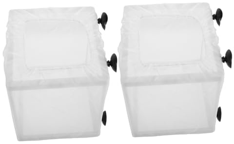 Didiseaon 2pcs Fish Isolation Box Small Fish Breeding Box Mesh Divider for Guppy Shrimp Floating Incubation for Aquarium