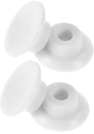 Toddmomy Bouchons de Vidange et Prévention des Pertes D'air Froid en Caoutchouc Blanc Forme Ronde Lot de 4 Pièces Étanchéité Anti-fuite pour Congélateurs et Réfrigérateurs