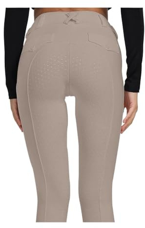 RUWLFE Ridbyxor för kvinnor, silikonleggings för ridning, damkläder
