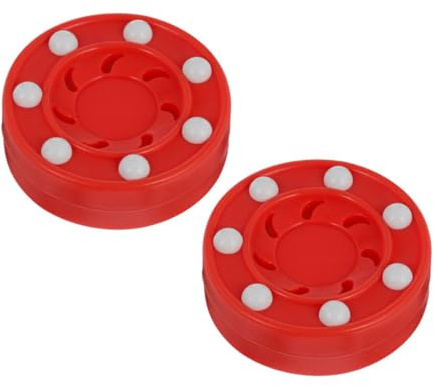 Homoyoyo Discos Profesionales de Hockey sobre Patines, 2 Piezas Núcleo Antichoque, Deslizamiento Suave, para Entrenamiento en Interiores y Exteriores sobre Superficies Lisas