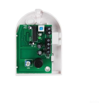 Kabelgebundener Glasbruchsensor für Alarmanlagen - Pet-Immun-Digitale Signalverarbeitungsdetektor mit einstellbarer Empfindlichkeit (bis zu 9 m), ABS