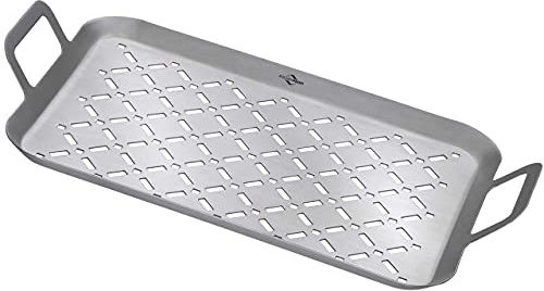 Küchenprofi BBQ Grillpfanne STYLE 43 x 25 x 6 cm, Grillschale, Grillblech, Edelstahl