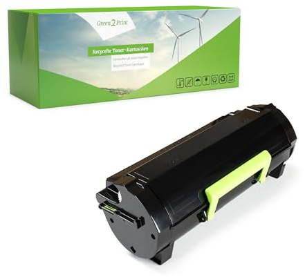 Green2Print Toner schwarz 20000 Seiten ersetzt Lexmark 50F2U00, 502U, 50F2U0E, 502UE, 50F0UA0, 500UA passend für Lexmark MS510DN, MS610DN, MS610DE, MS610DTE