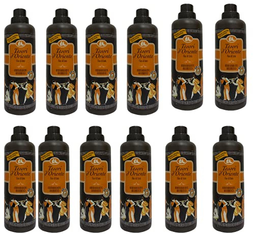 TESORI D'ORIENTE Weichspüler-Konzentrat für Waschmaschine, Lotus, 12 Stück, 750 ml