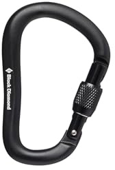 Black Diamond Mens Rocklock Screwgate Carabiner, Black, Sproting Goods Unisex, Nero, Taglia Unica