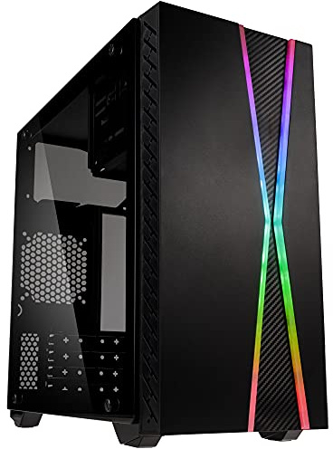 Kolink Inspire K3 ARGB -Case RGB Micro-ATX- per PC Gaming con pannello laterale in vetro temperato
