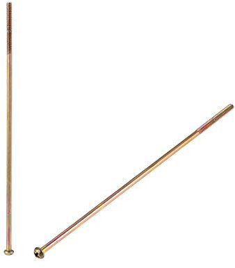 sourcing map 3 Stück Kreuzschlitzschraube M4 x 170mm Außengewinde Flachkopfschraube für Doppelbett Möbel TV Rack Wandbehang