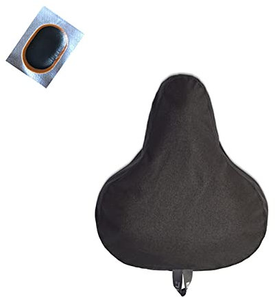Basil Sattelbezug GO Saddle Cover - Fahrradsattel - Regenschutz Schwarz inkl. Schlauchflicken