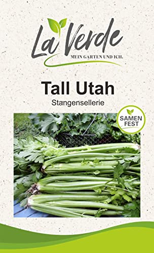 La Verde MEIN GARTEN UND ICH. Tall Utah Stangensellerie Samen für ca. 150 Pflanzen, Selleriegemüse, mild würzig aromatisch, Saatgut ohne Gentechnik