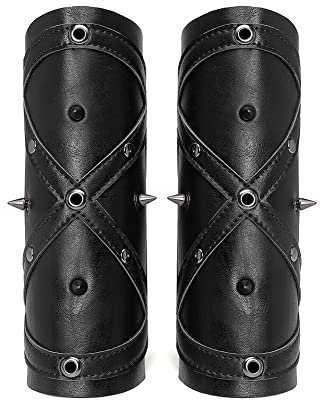GRACEART Steampunk-Armstulpe aus Leder, verstellbar, Stil A, Einheitsgröße