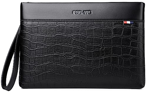 FSD.WG Herren-Clutch, Handtasche, 30,5 cm, große Handtasche, große Clutch-Geldbörse