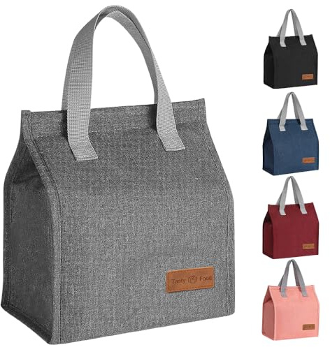 lmytdo Lunchtasche für Damen und Herren, tragbar, isoliert, wasserabweisend, auslaufsicher, Lunchbox, Tragetasche für Kinder, Mädchen, Jungen, Erwachsene, Thermo-Kühltasche für Arbeit, Schule,