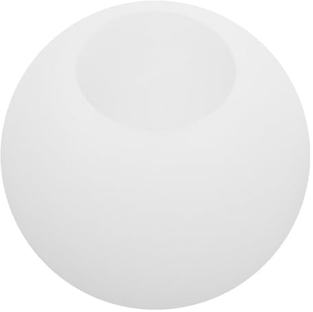 WOONEKY Milchglas Kugel Lampenschirm Mit Öffnungsloch Glas Lampenschirm Als Ersatzschirm Für Pendelleuchte Runder Hängelampenschirm Für Sanftes Licht Und Innenbeleuchtung