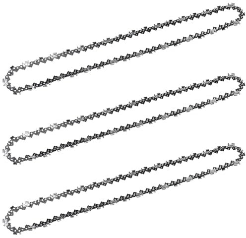 3-Pack Chainsaw Chains for 20-Inch Bar - 76 Drive Links, 0.325 Pitch, Replacement Chains Fit Timberpro 62CC, Hyundai, and Other Chainsaws
