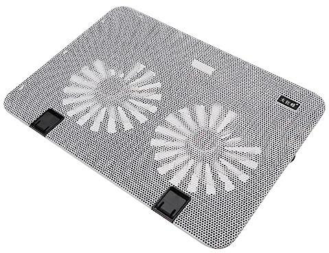 CAXUSD Support pour Ordinateur Portable 15 6 Pouces avec Ventilateur Et Dissipateur Thermique Support De Refroidissement Réglable en Maille Métallique Abs