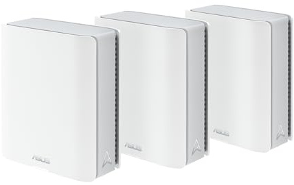 ASUS ZenWiFi BT6 Tri-Band WiFi 7 Mesh, 9.4 Gbps, 7600 square feet (3 units), 2.5G WAN port, security and parental control included, Smart Home Master SSID, 4G and 5G Mobile Tethering- BT6