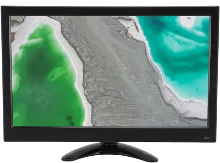 Monitor Portatile 13.3 Pollice HD 1920x1080 Schermo Piccolo Monitor HDMI Altoparlante Incorporato, BNC AV VGA USB MIC AUX HDMI Interfaccia Display PC per Laptop PC per RasPi per TV (EU)