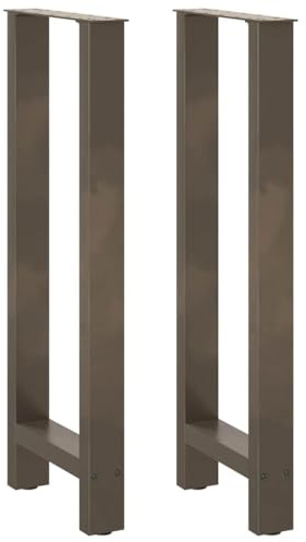 vidaXL Bartischbeine Naturstahl 2 STK. 50x(100-101) cm Stahl