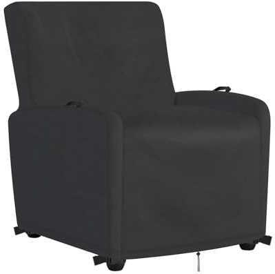 Iptienda Garden Chair Covers Waterproof, Garden Furniture Covers with Handles, 500D Oxford Fabric Outdoor Furniture Hoods Windproof Anti-UV for Recliner Chair, Stacking Chairs, Armchair (80x79x104cm)