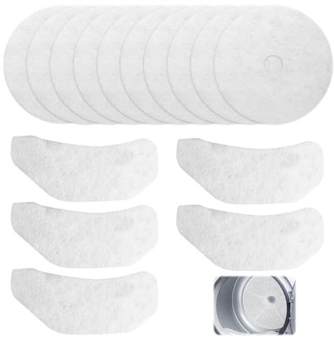 Bush Tumble Dryer Filter, 15PCS Tumble Dryer Cloth Exhaust Filter, Universal Cloth Dryer Exhaust,Tumble Dryer Filter Replacement for Clothes Dryers Filters Replacement[Energy Class A]